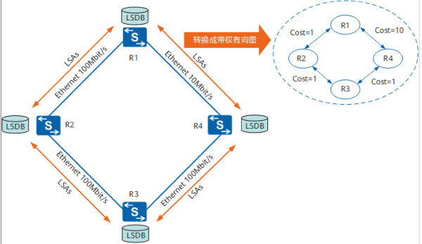 图6 通过组建LSDB形成带权有向图.png